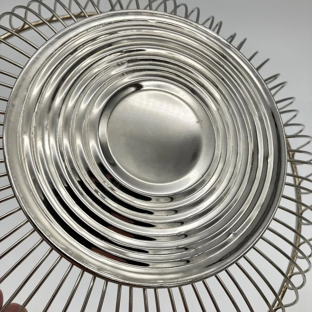 Alessi Wire Centerpiece Fruit Basket 826/24 9.5in Silver Stainless Steel